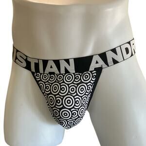 Andrew Christian Dream G-String Black White Medium